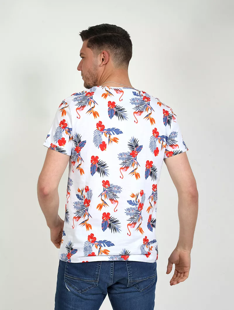 Tee shirt Imprimé Flamant